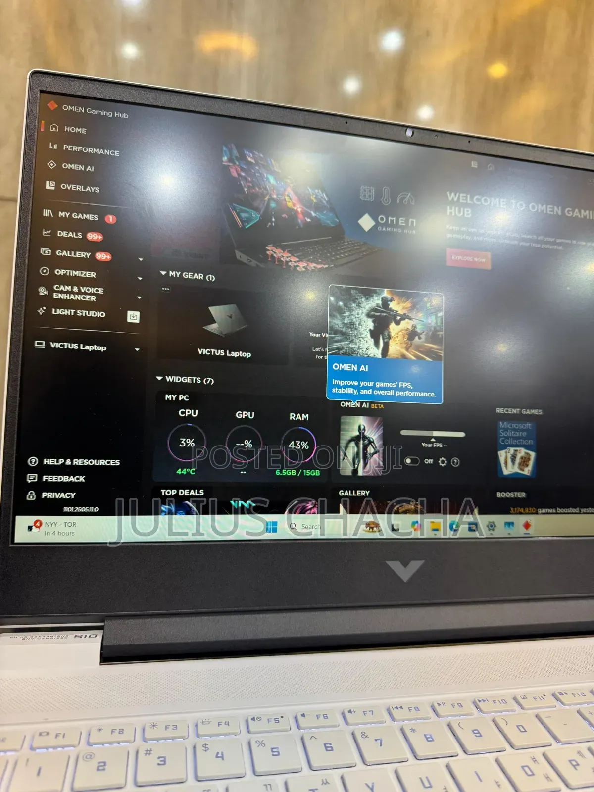 New Laptop HP Victus 15 16GB AMD Ryzen 5 SSD 1T