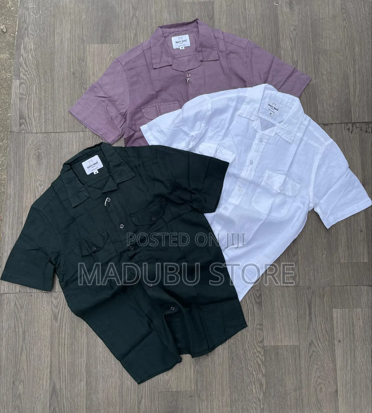 Doubĺe Pocket Ĺinen Material Half Sleeve