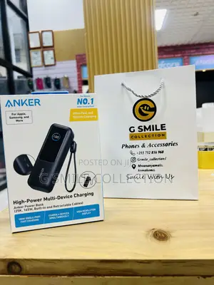 Anker Power Bank (, 165w, Built-in and Retractable Cable