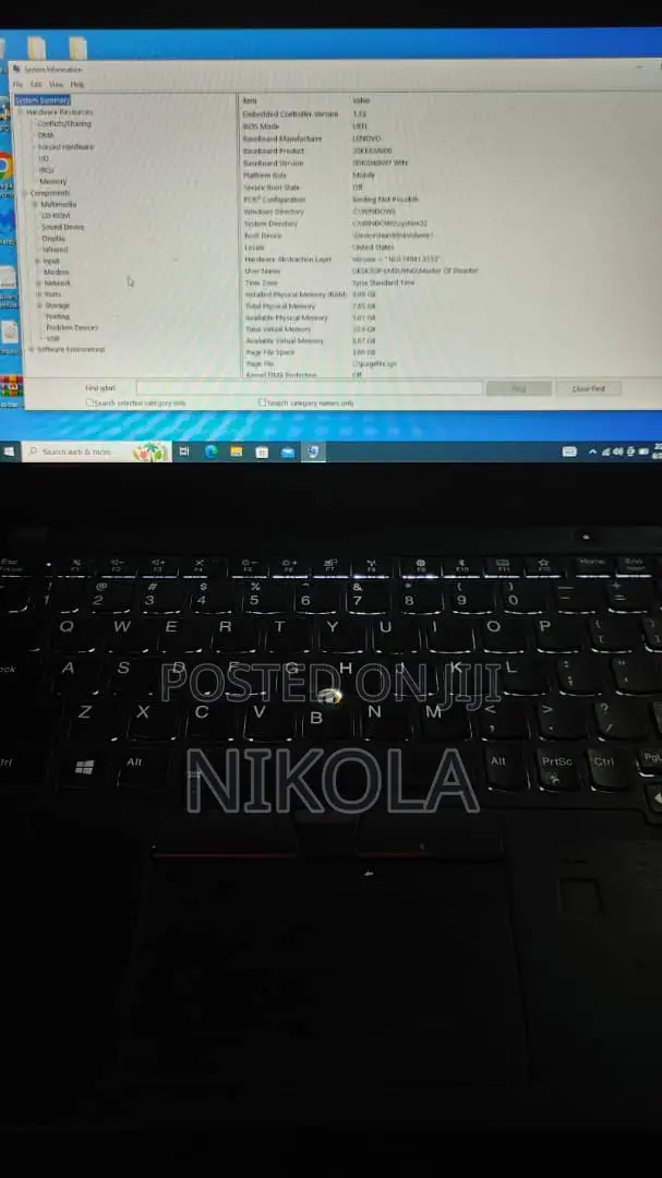 Laptop Lenovo ThinkPad X280 8GB Intel Core i5 SSD 500GB