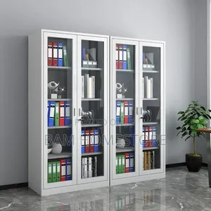 Office Metal Cabinet With Glass Door