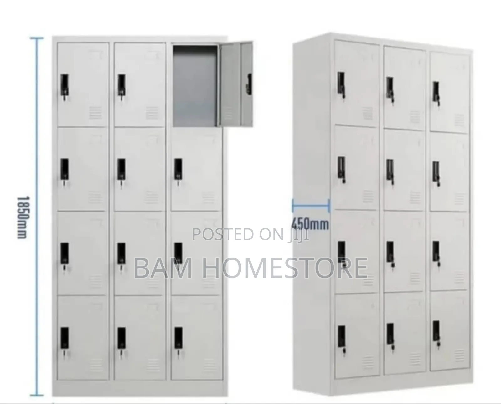 Mult-Door Cabinet With Metal Steel Looker
