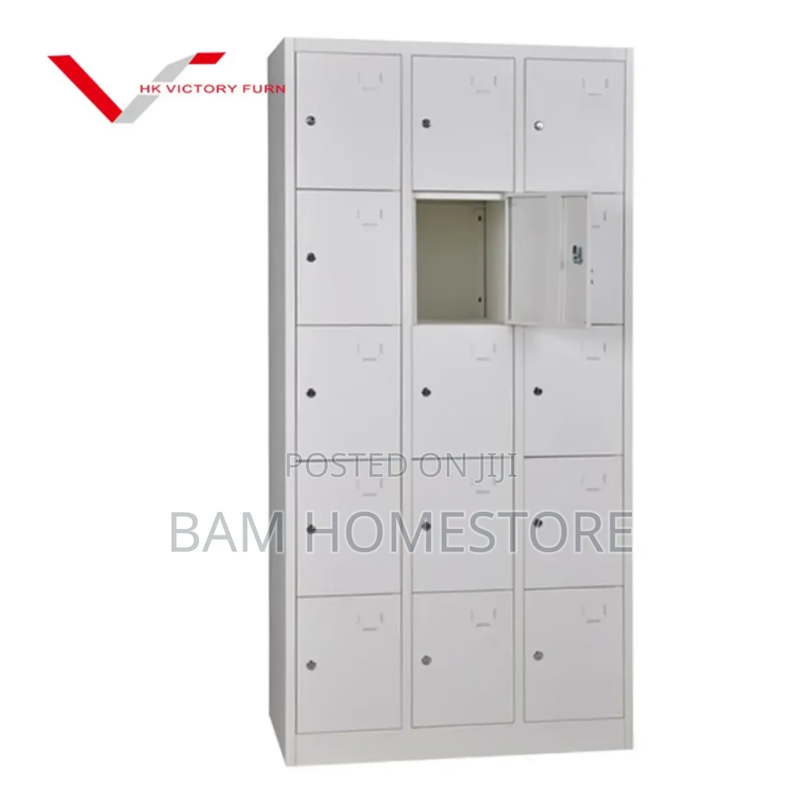 Mult-Door Cabinet With Metal Steel Looker