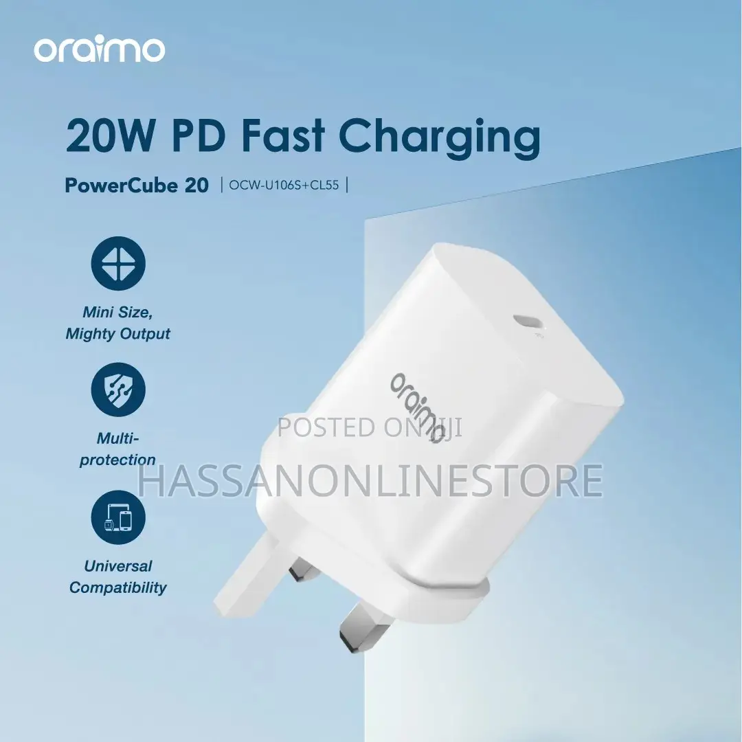 Oraimo Powercube 20 20w Wall Charger Kit