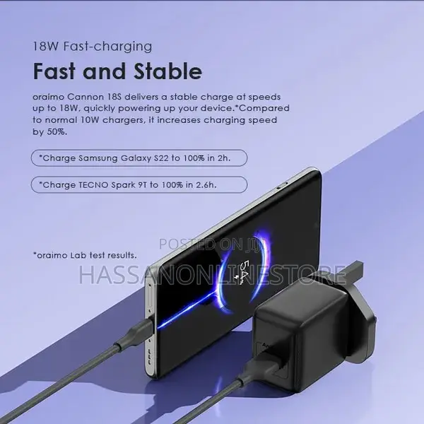 Oraimo Cannon 18s 18w Wall Charger Kit