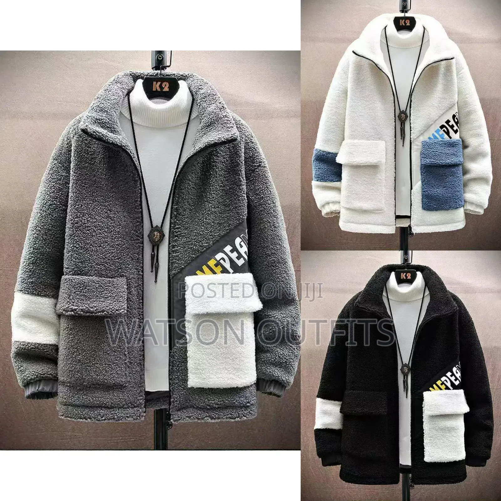 Men's and Women's Heavy Stylish Materials Coats Pure