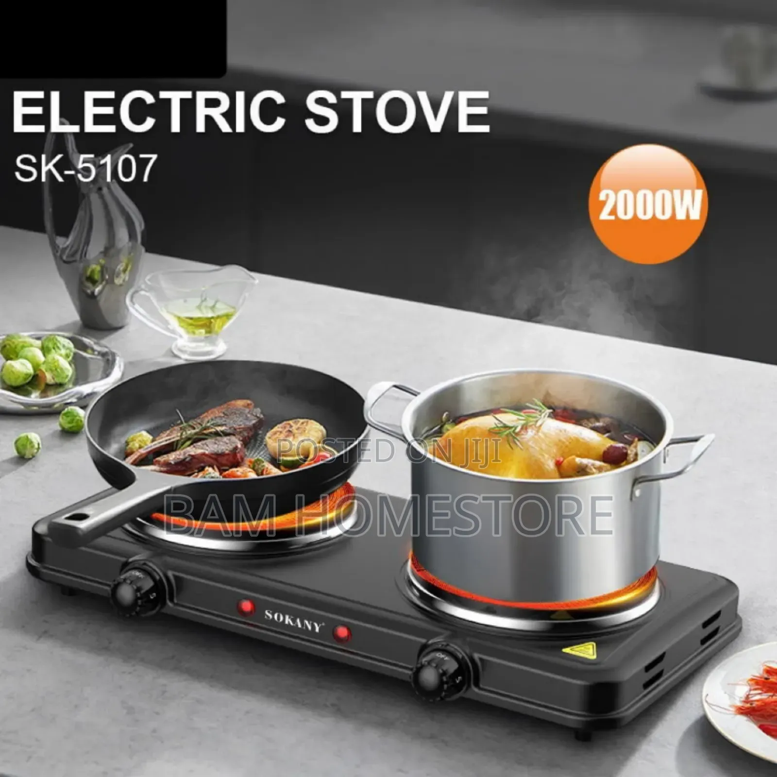 Electric Stove 2 Plates(2500 W)