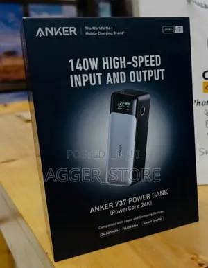 Anker 737 Powerbank 24000mah (140watt) for Apple and Samsun
