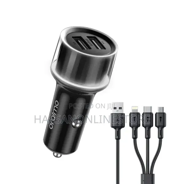 Oraimo Highway 15 15.5w Car Charger With 3-in-1 Cable