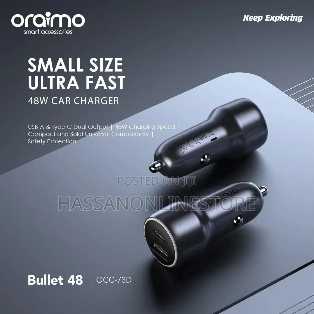 Oraimo Bullet 48 48w Car Charger