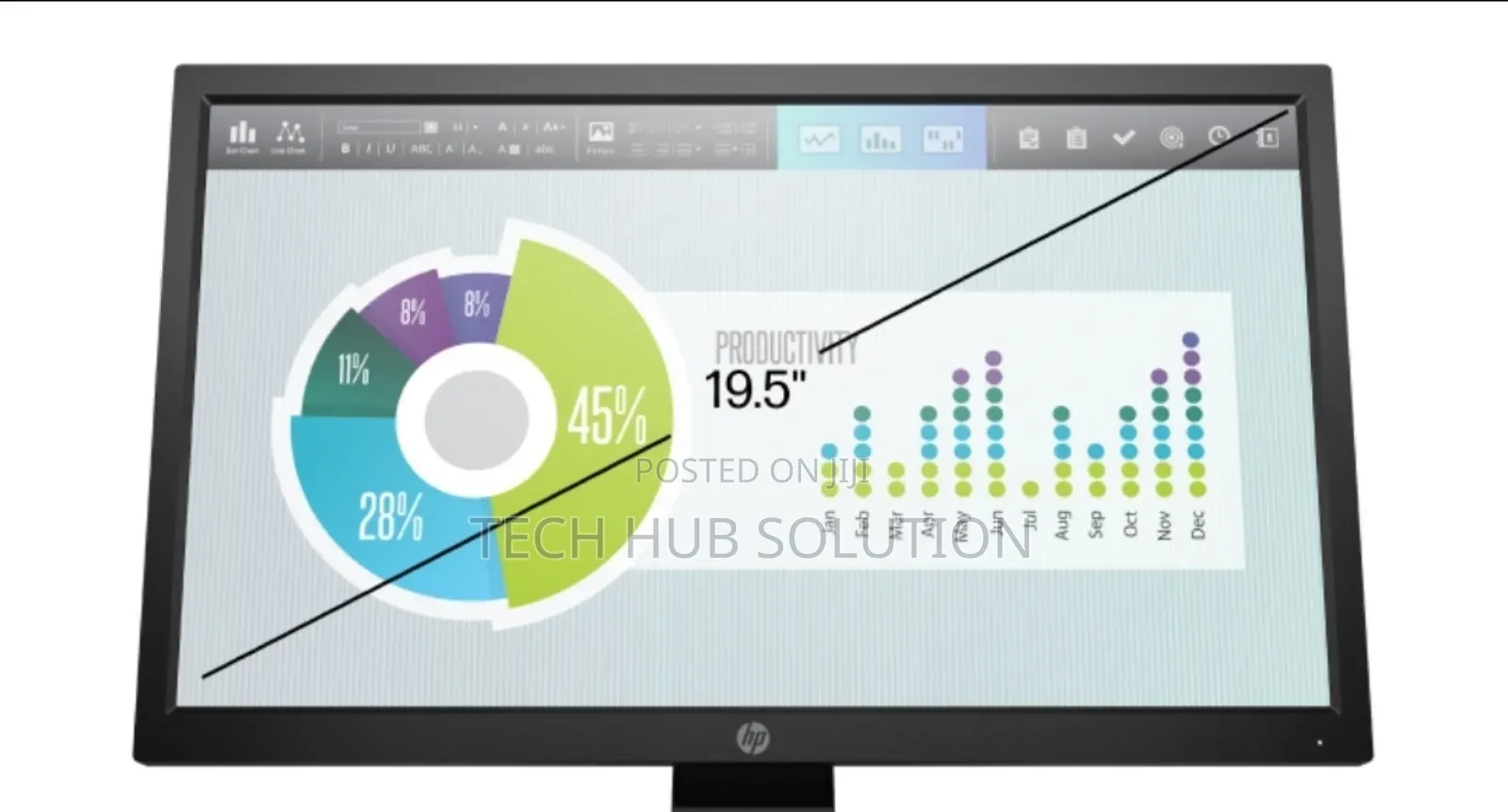 Hp Monitor P204v – 19.5′′ Hd+ Led (1600×900, Hdmi Vga)