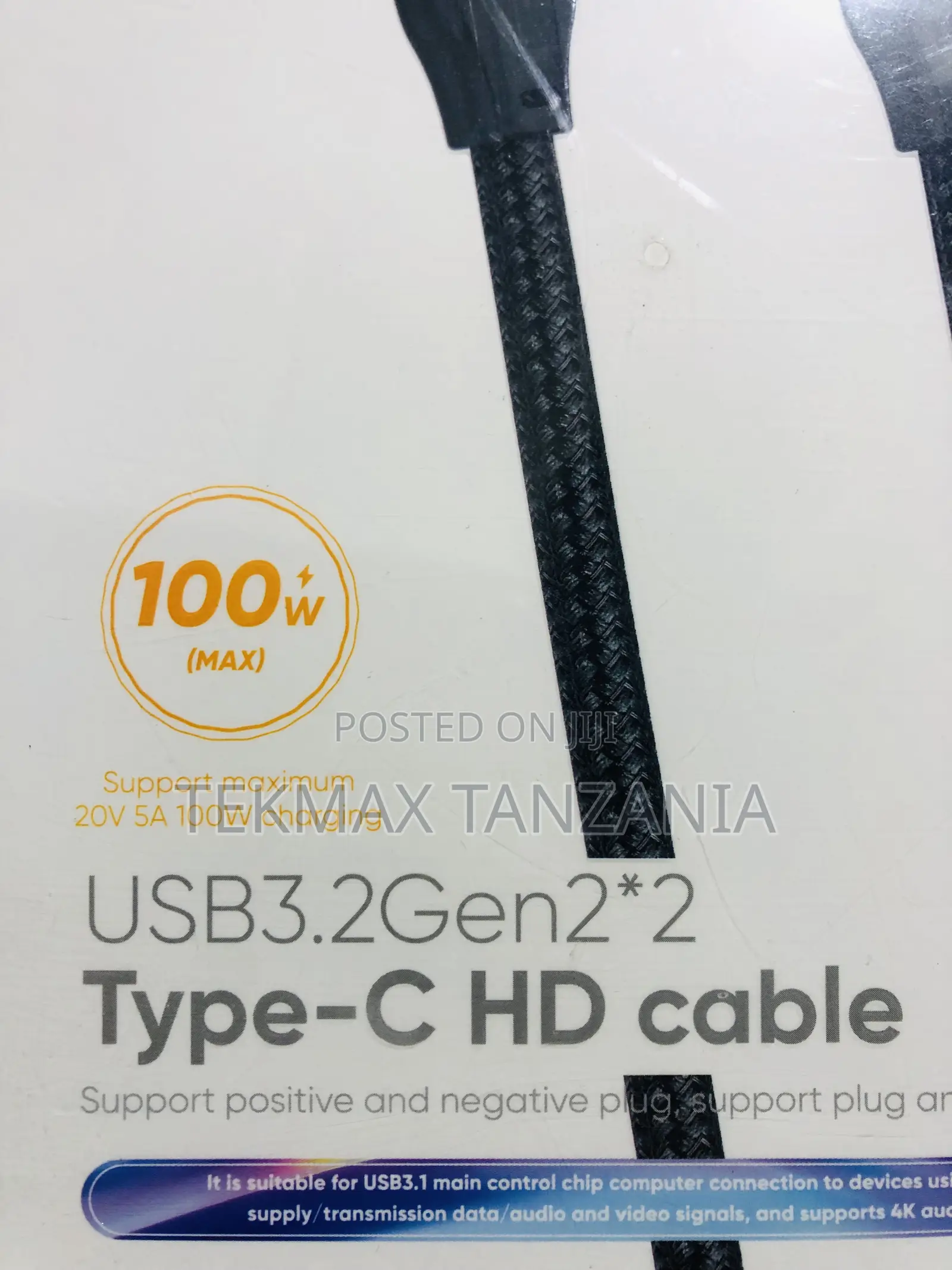 Usb 3.2 Type-C Hd Cable 100w