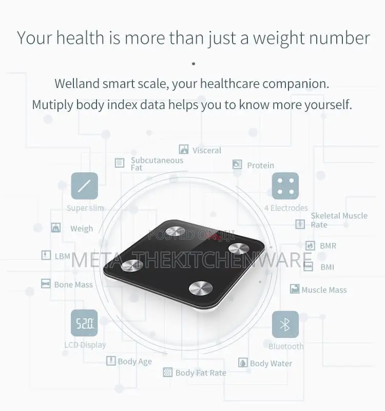 Smart Bathroom Bluetooth Scale