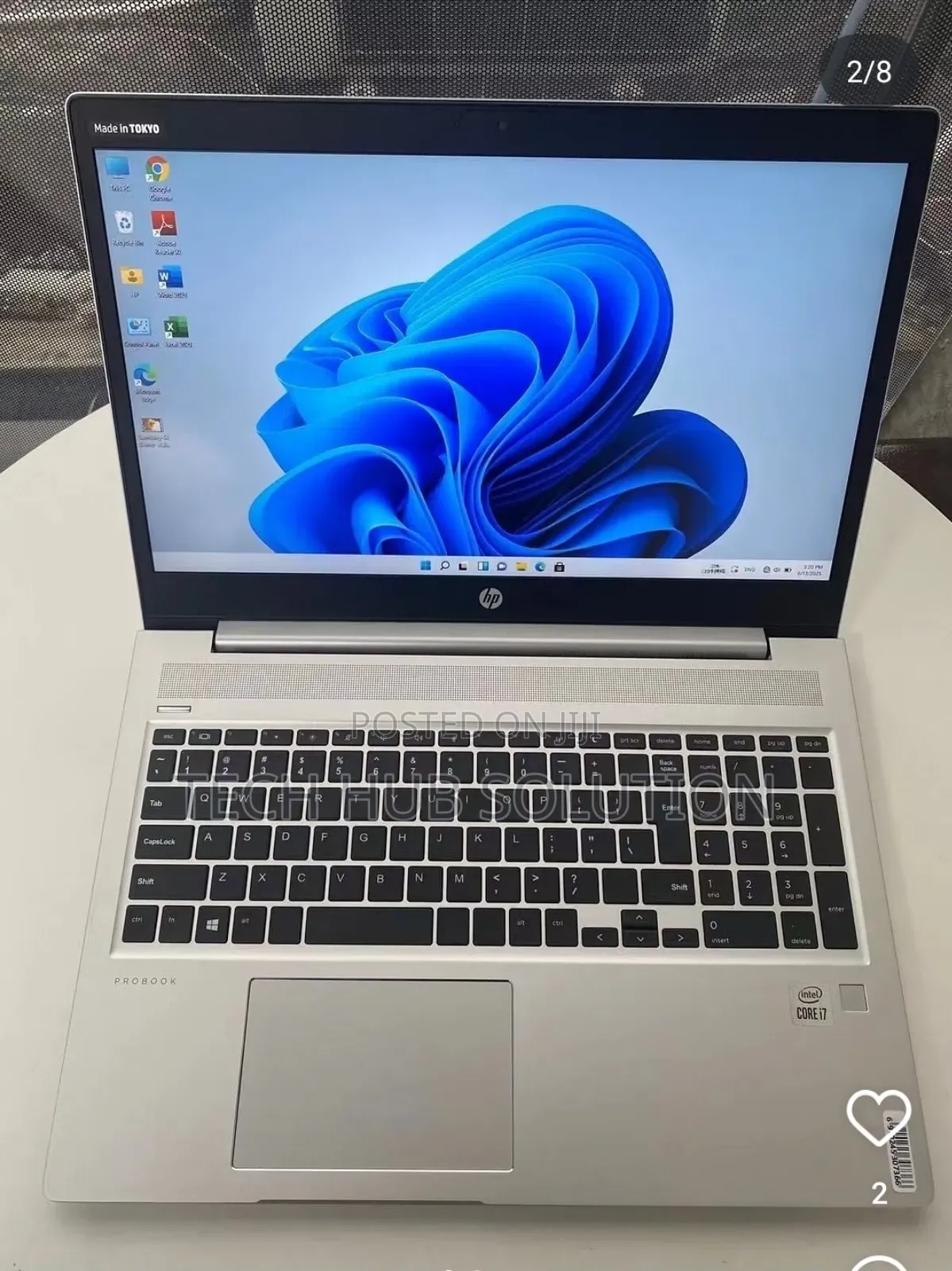 New Laptop HP Probook 450 8GB Intel Core i7 SSD 512GB