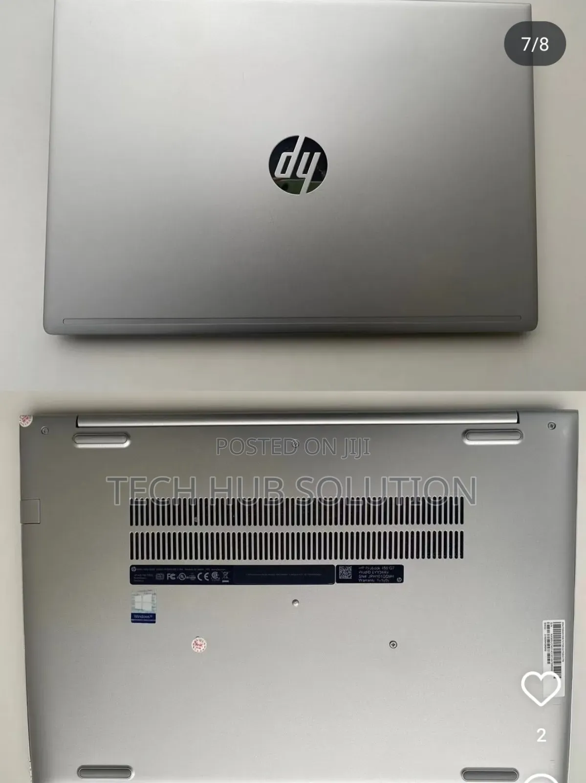 New Laptop HP Probook 450 8GB Intel Core i7 SSD 512GB