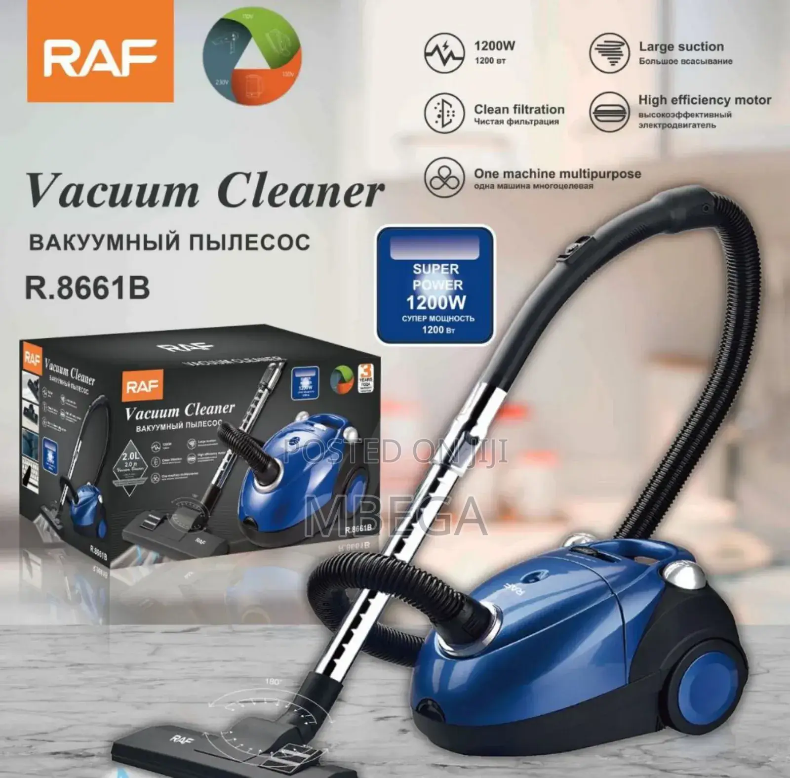 *Raf Vacuum Cleaner 2l Basket