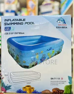 Inflatable Swimming Pool 210×150×60cm With Pump
