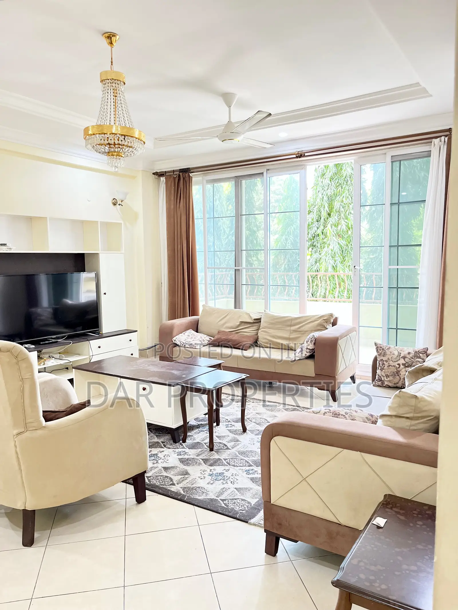 Furnished 3bdrm Apartment in Oysterbay Masaki for rent