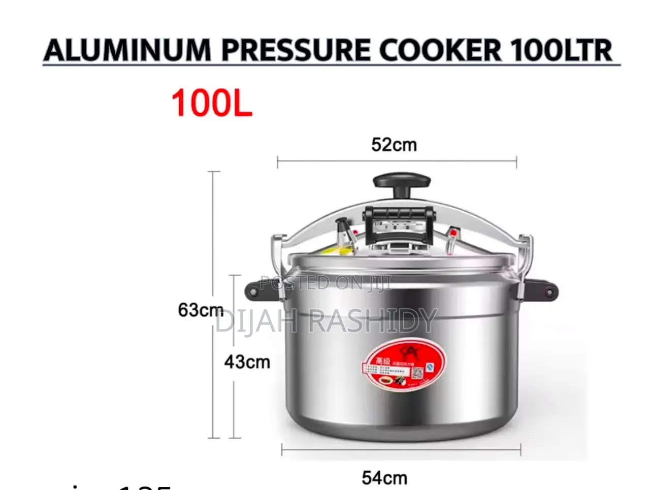 Aluminum Heavy Duty Pressure Cooker