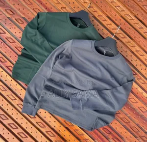 Photo - Men's T-Shirt Longsleev Plain Quality Cotton