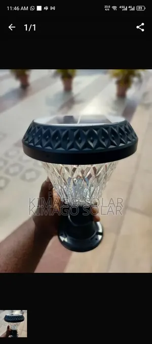 Taa Ya Solar Garden Yenye Muonekano Wa Crystal