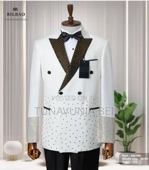 White Millano Suit / Quality Material