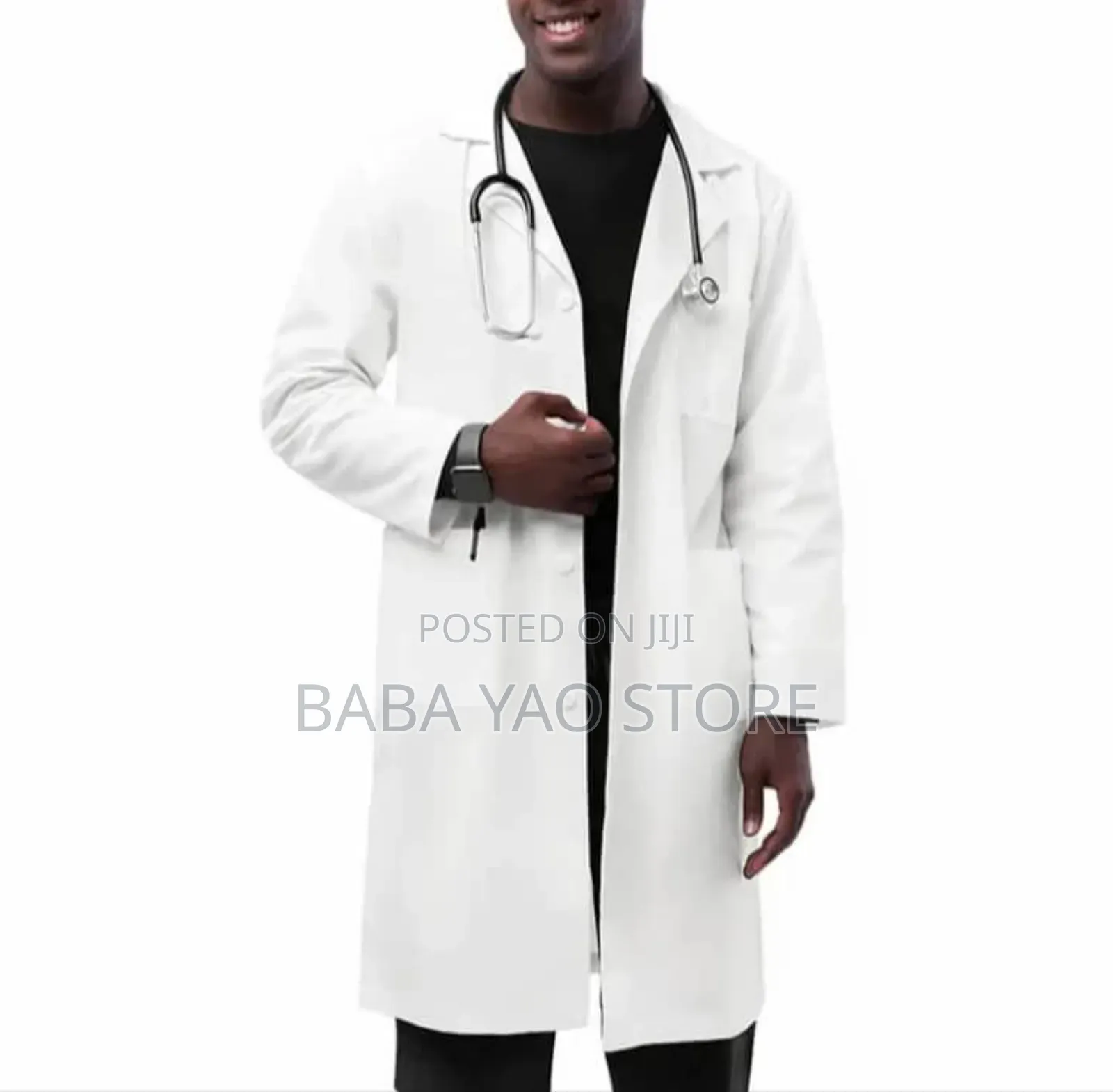 Long-Sleeved White Laboratory Caot Students/Hospital