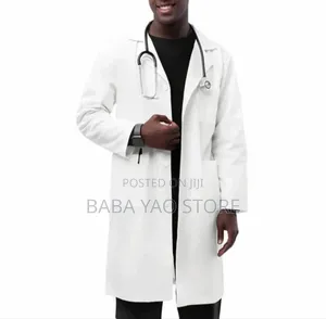 Photo - Long-Sleeved White Laboratory Caot Students/Hospital
