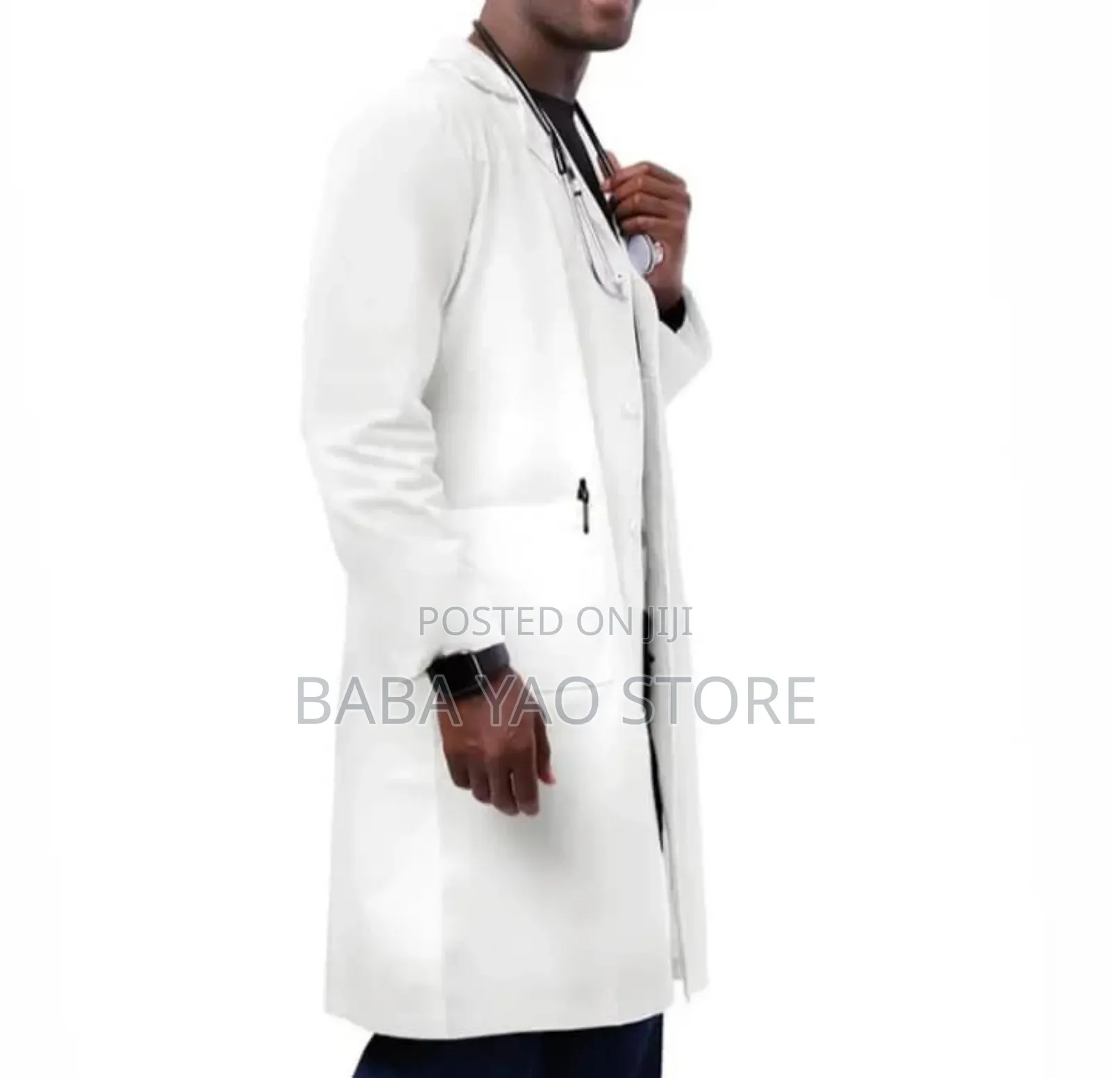 Long-Sleeved White Laboratory Caot Students/Hospital