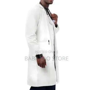 Long-Sleeved White Laboratory Caot Students/Hospital