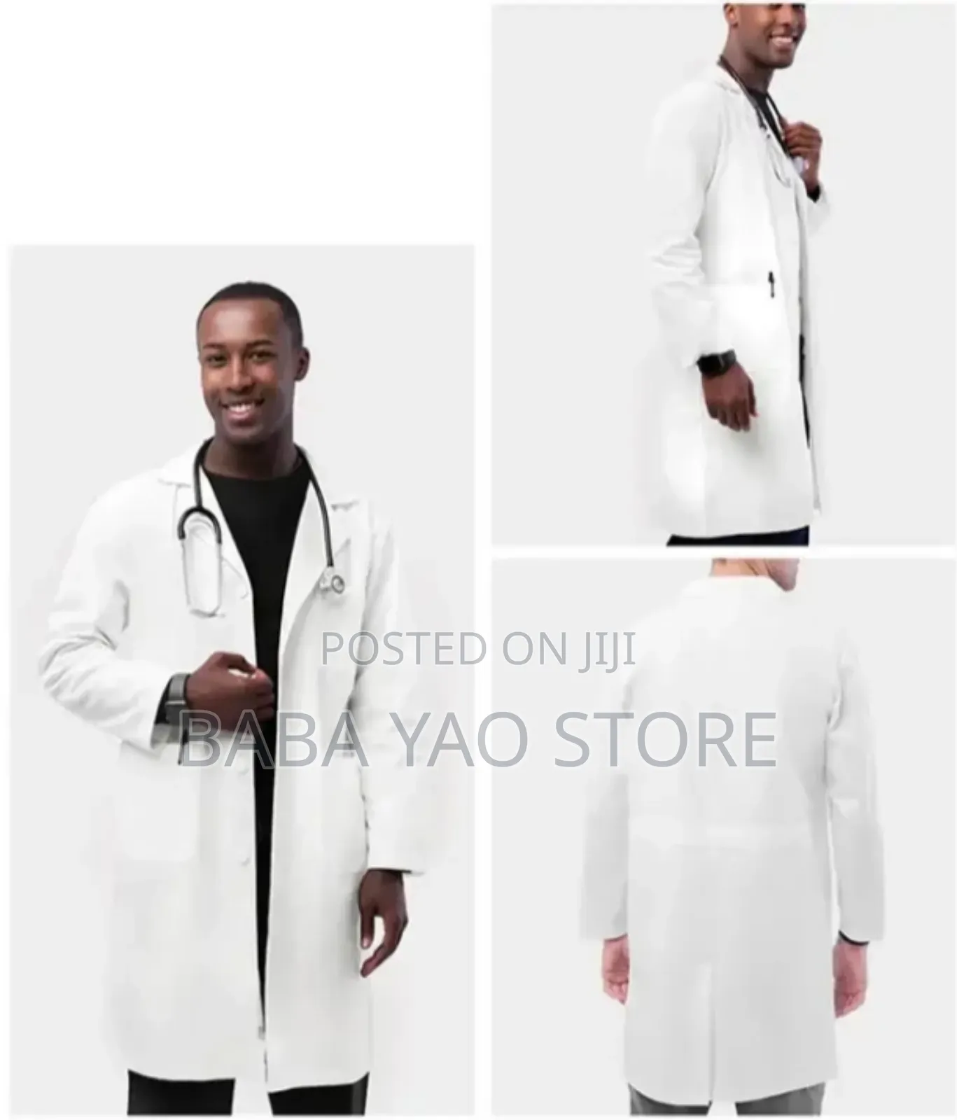 Long-Sleeved White Laboratory Caot Students/Hospital