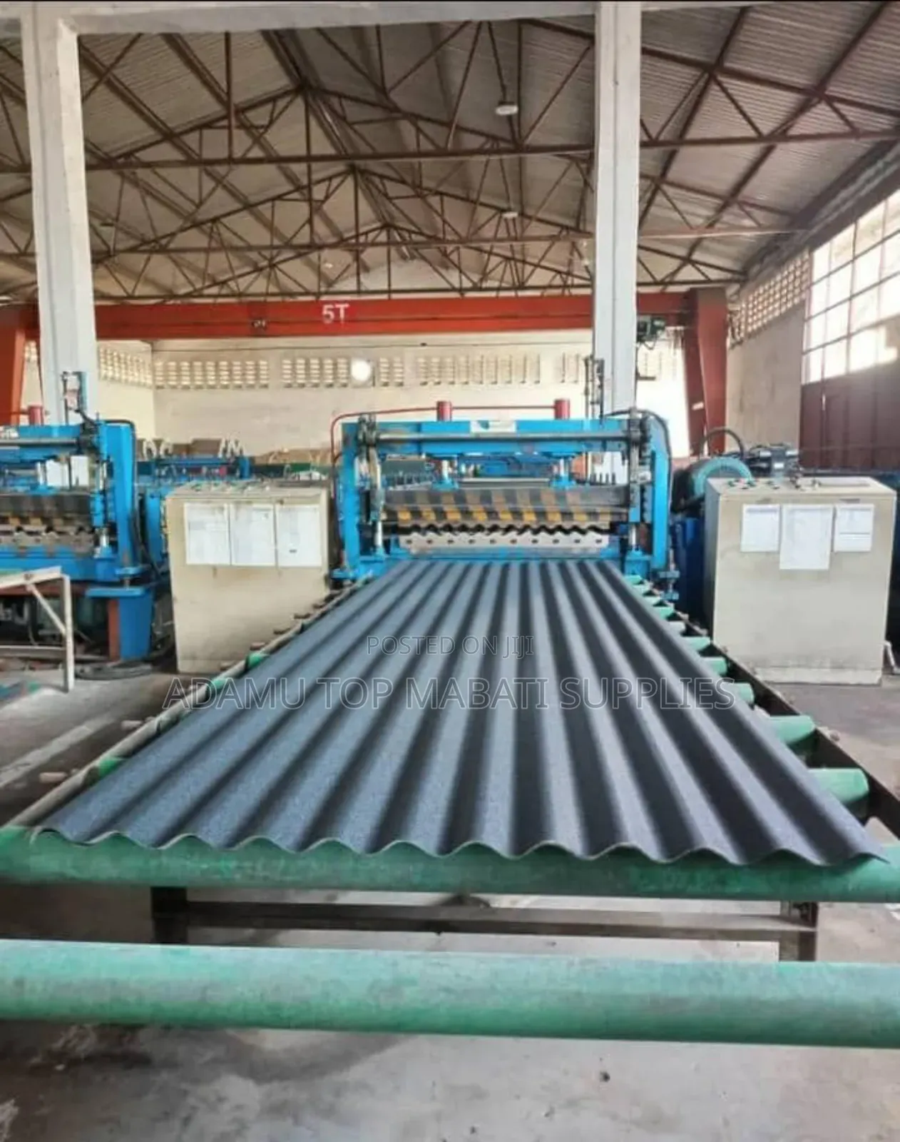Corrugated Sheets With a Charcoal Grey Color