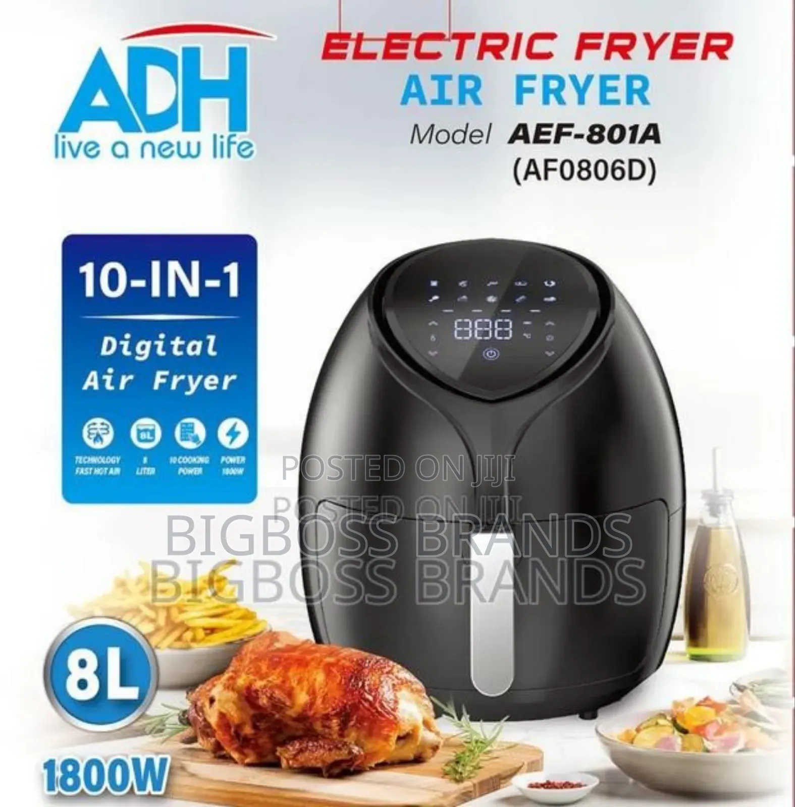 Adh Air Fryer 8 Lit