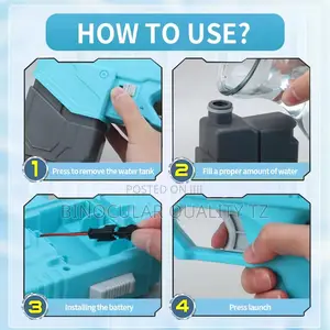 Electric Water Gun, Electric Water Gun, 320 Ml, High Range
