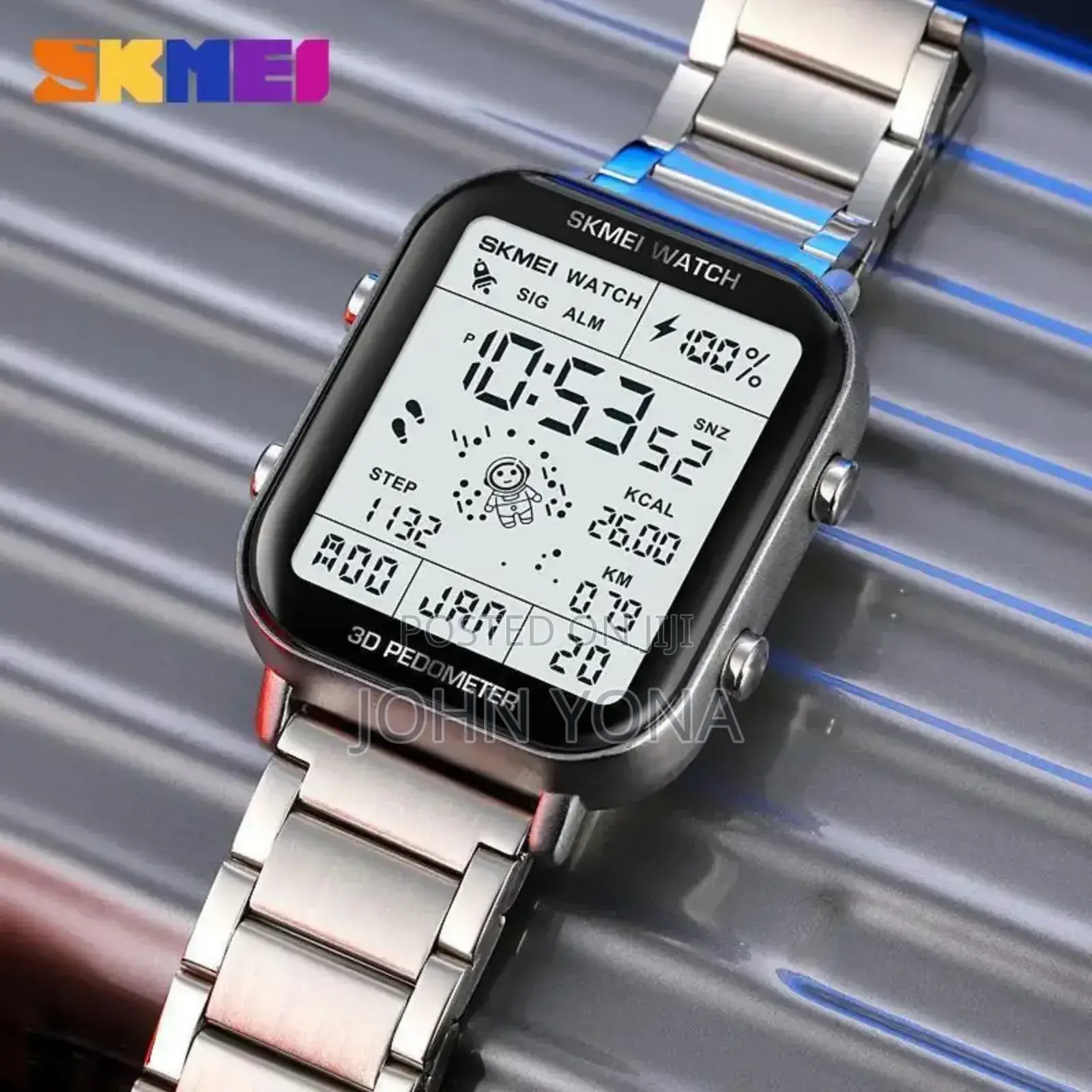 Skmei Digital Watch Silver