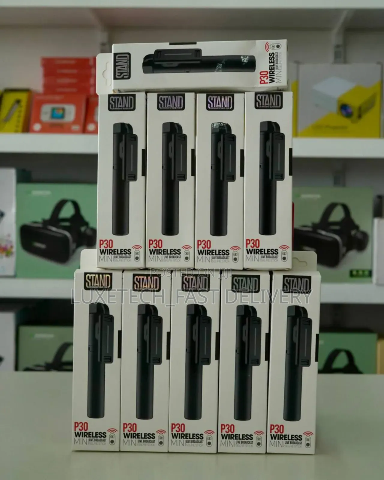 Stand P30 Wireless Mini Live Broadcast Selfie Stick