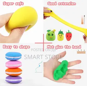12color Air Dry Modeling Clay With Tools – Slime Diy Set