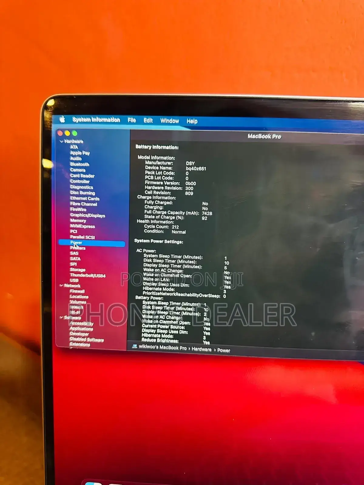 Laptop Apple MacBook Pro 2019 16GB Intel Core I7 SSD 256GB