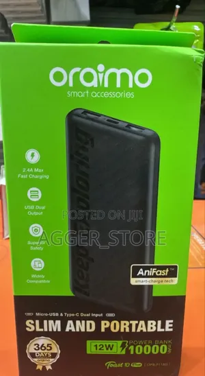 Oraimo Toast 10 Powerbank Original 10000mah