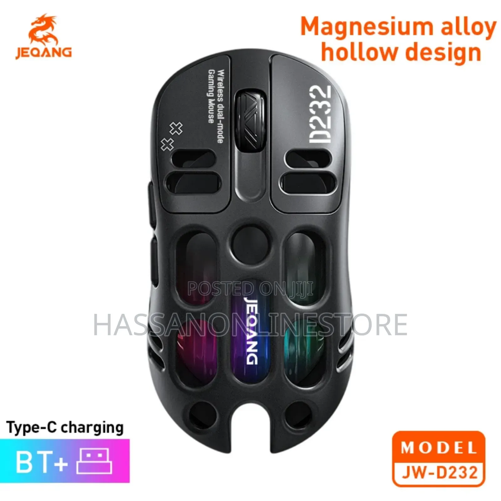 Jeqang Jw-D232 RGB Wireless Gaming Mouse