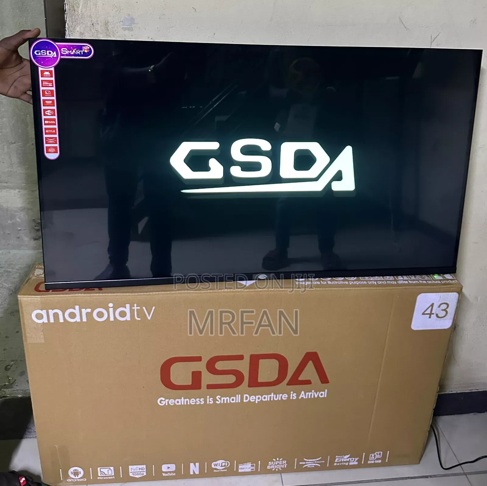 Gsda 43” Smart Android Free Delivery