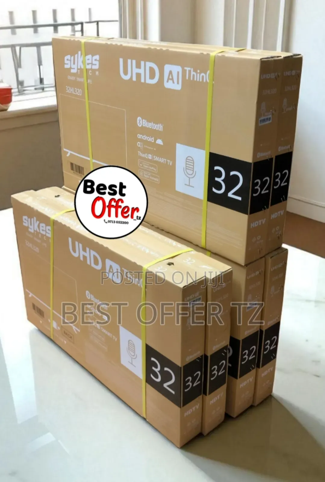 Bluetooth 32 Inches Sykes Tech (Ai Smart Tv)