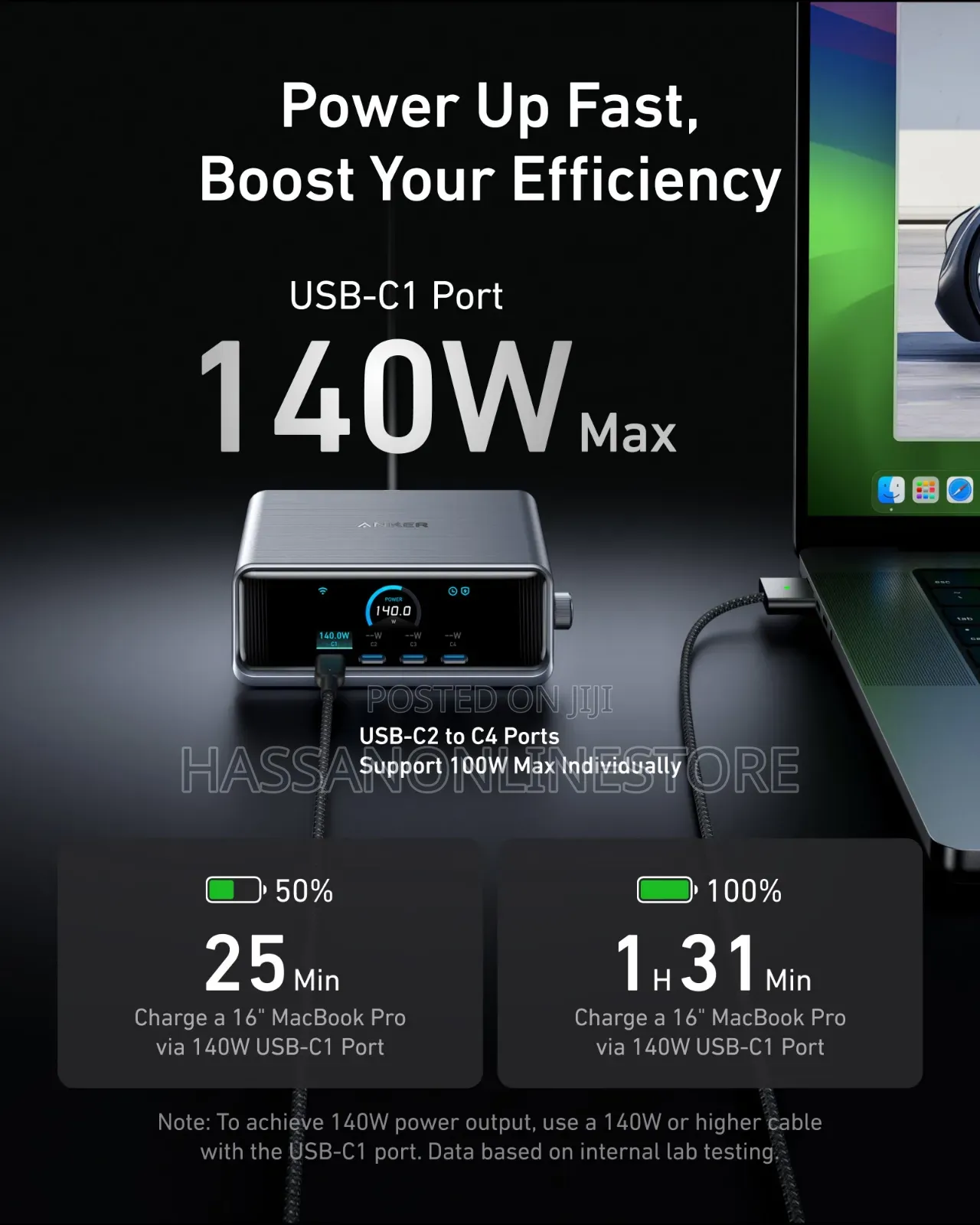 Anker Prime Charger (250w, 6 Ports, Ganprime)