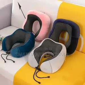 Memory Foam Travel Neck Pillow, Adjustable Flight Pillow