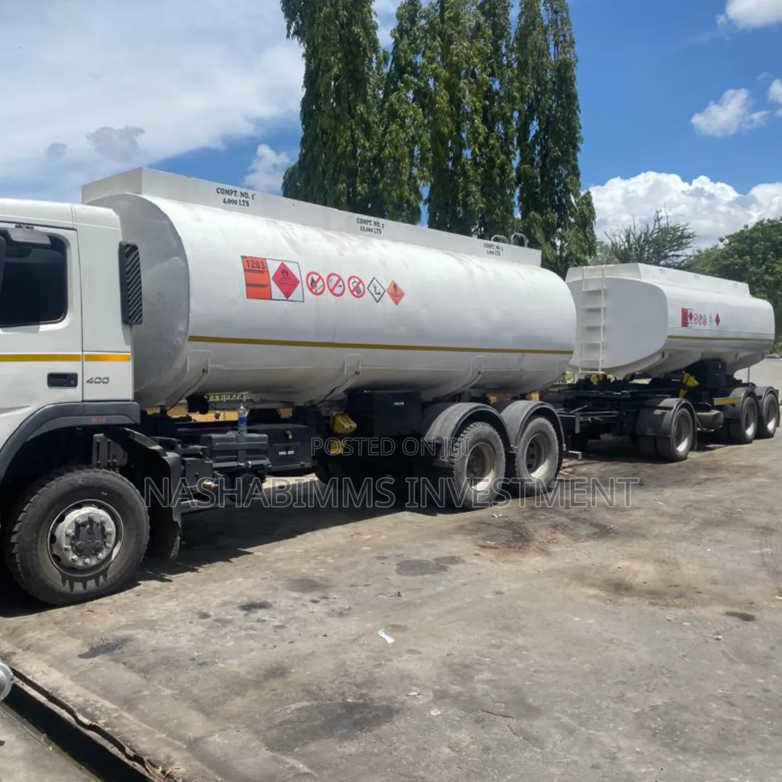 Volvo Pulling Tanker Reg. No. DRS
