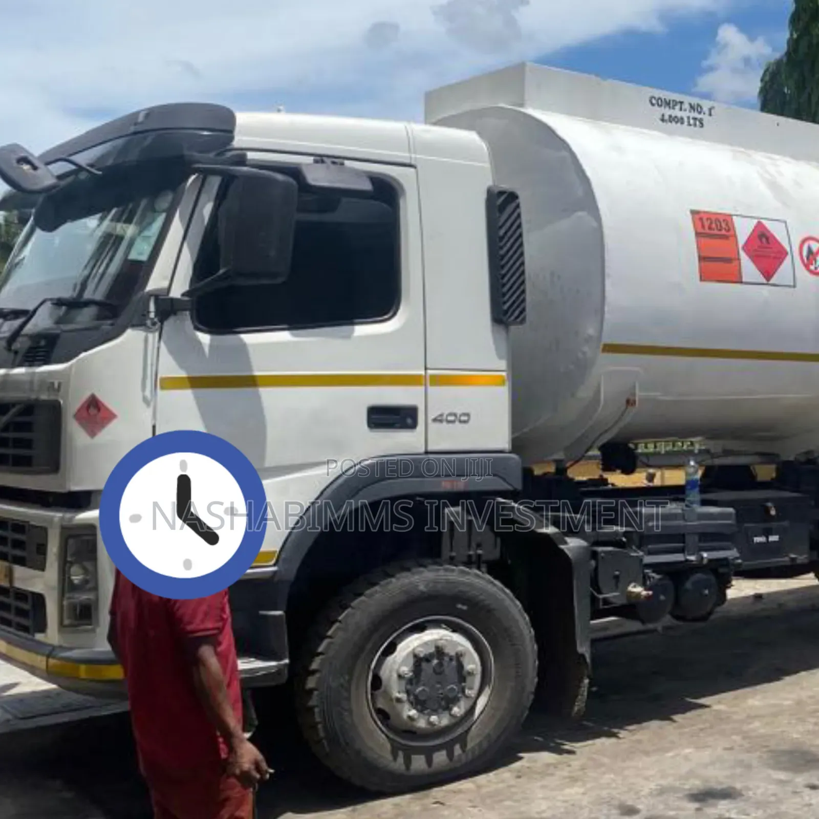 Volvo Pulling Tanker Reg. No. DRS
