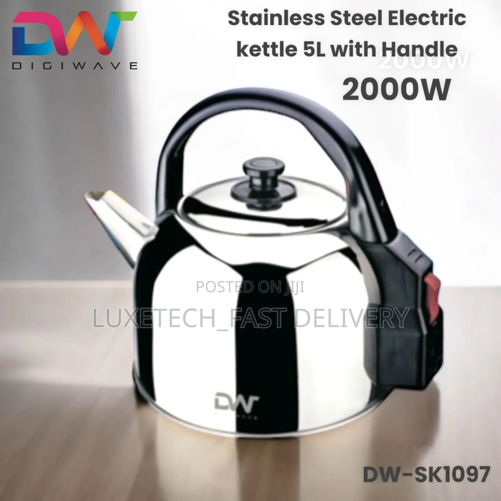 Digiwave Stainless Steel Electric Kettle 5l