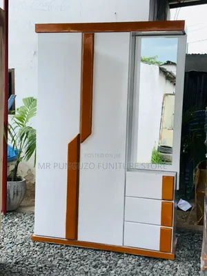 Kabati Milango Miwili Na Dressing Table White Very Classic