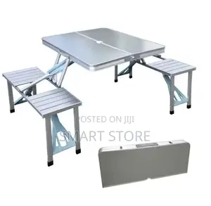 Portable Camping Picnic Table Set – Integrated Foldable