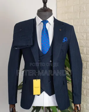 Slim Fit Suits Za Kiume Nyeusi Na Nzuri